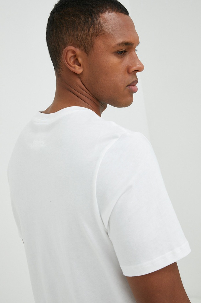 adidas t-shirt bawełniany Essentials biały IC9349