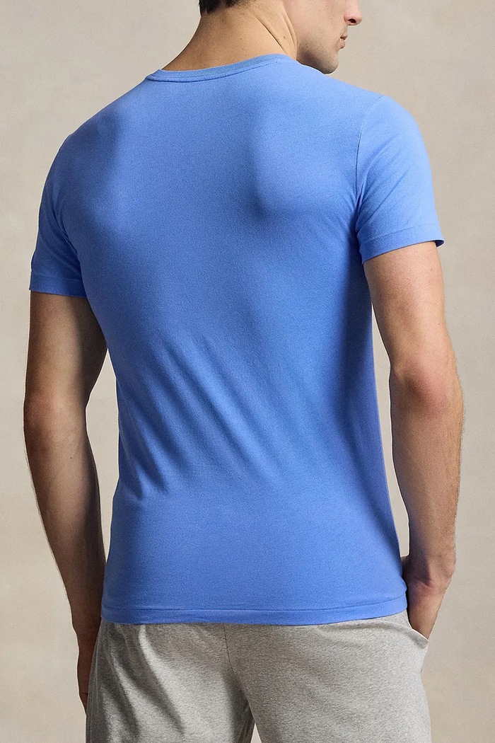 Oblečenie Polo Ralph Lauren basic tričko pánske bavlnené 3-pak 714830304 modrá