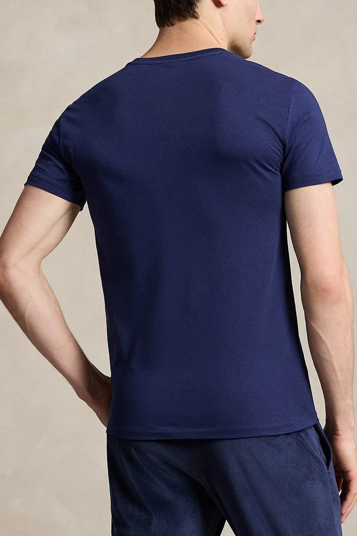 Odzież Polo Ralph Lauren T-shirt basic męski bawełniany 3-pack 714830304 granatowy