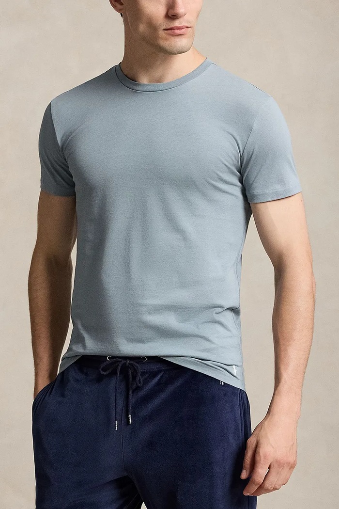 Polo Ralph Lauren T-shirt basic męski bawełniany 3-pack granatowy 714830304