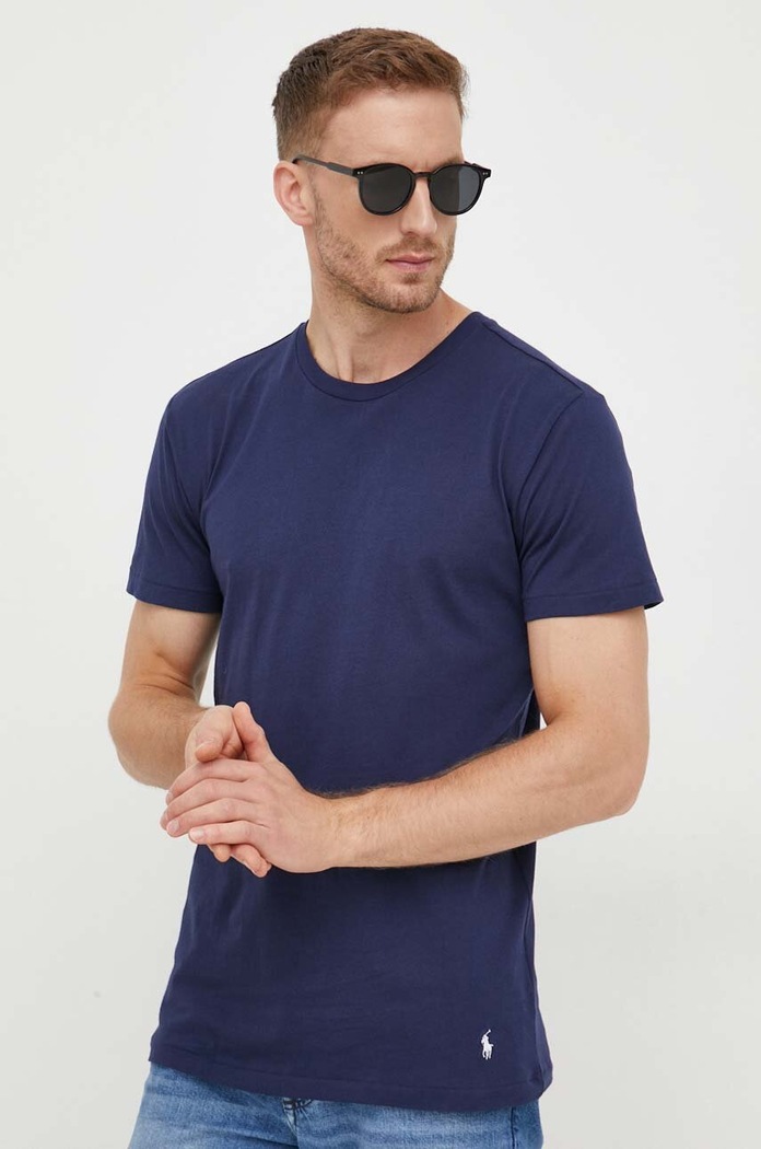Oblečení Polo Ralph Lauren basic tričko pánské bavlněné 3-pack 714830304 vícebarevná