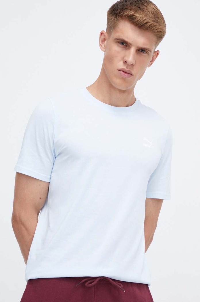 Puma t-shirt bawełniany bawełna niebieski 535587