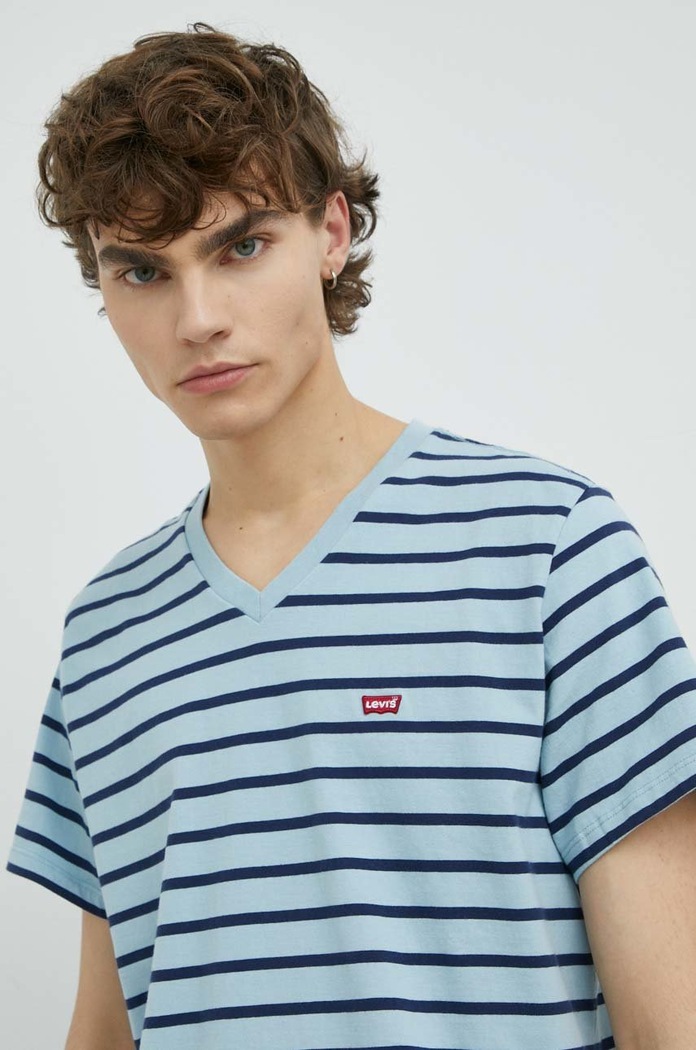 βαμβακερό μπλουζάκι Levi's μπλε 85641.0024