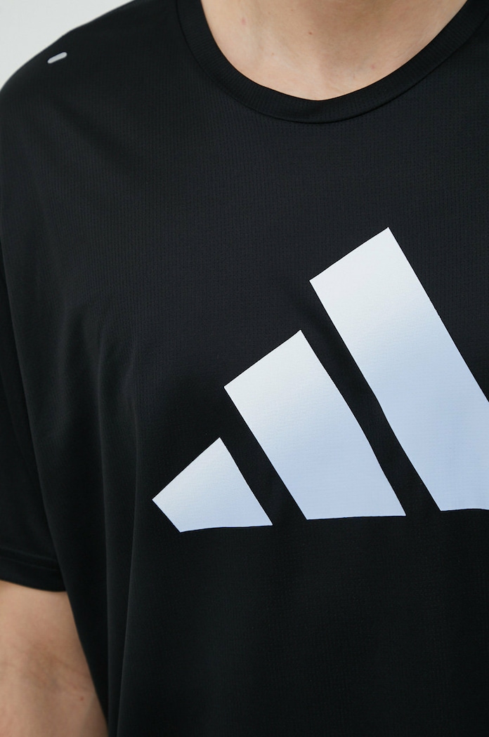 Тениска за бягане adidas Performance Run Icons HR3243 черен
