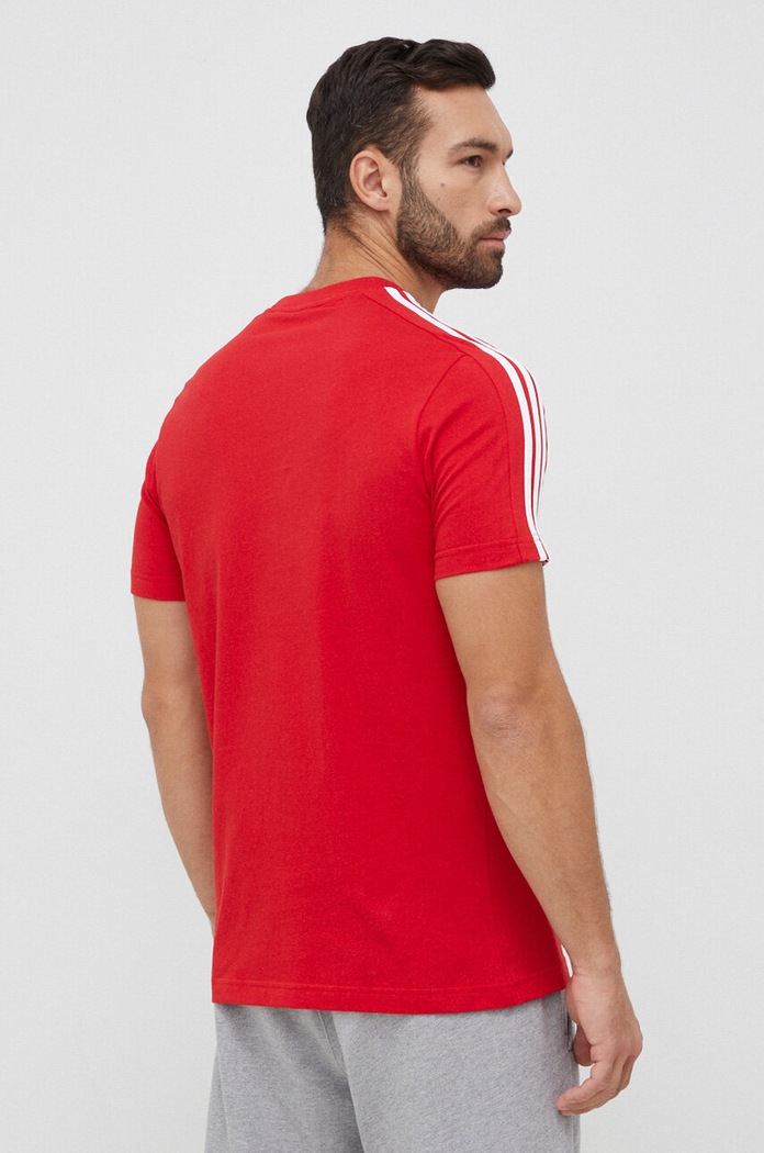 Oblečení Bavlněné tričko adidas IC9339 červená