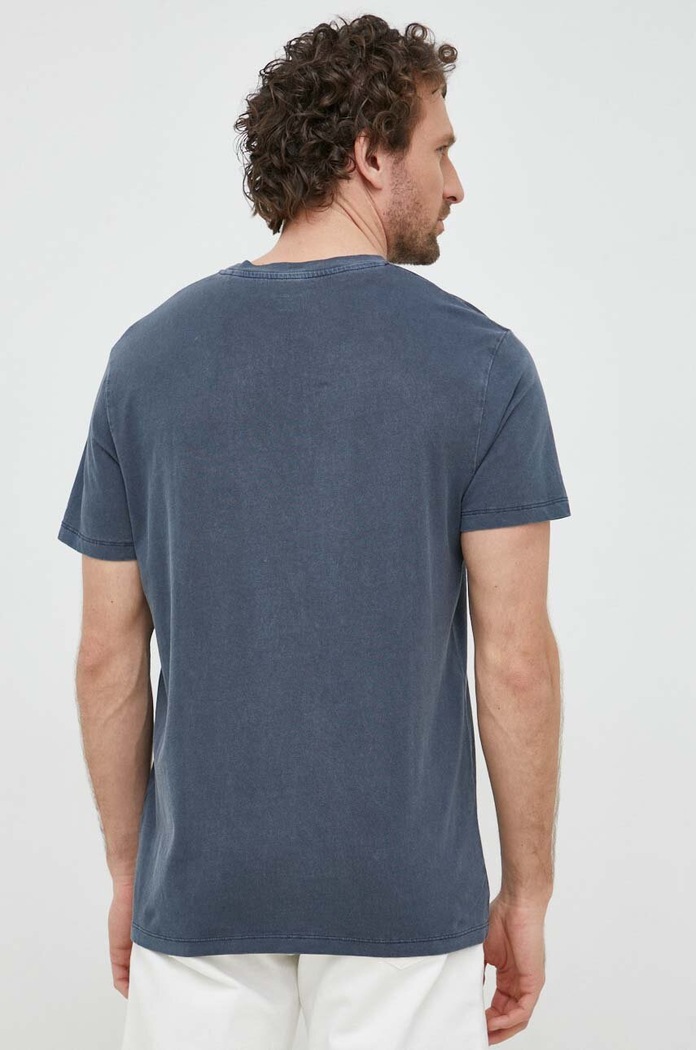Oblečenie Bavlnené tričko Pepe Jeans Jacko PM508664.594 tmavomodrá