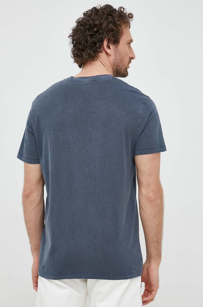 Oblečenie Bavlnené tričko Pepe Jeans Jacko PM508664.594 tmavomodrá
