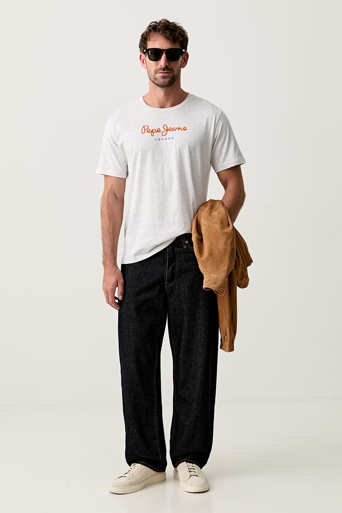 Pepe Jeans tričko pánské bavlněné PM508208.913 šedá SS23