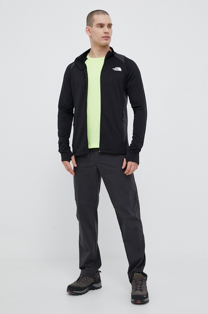 The North Face t-shirt sportowy Glacier NF0A82GDIMM1 żółty SS23