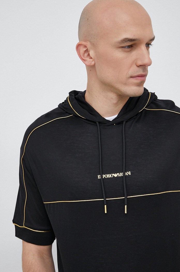 Emporio Armani t-shirt rilassato nero 3R1TL6.1JUVZ