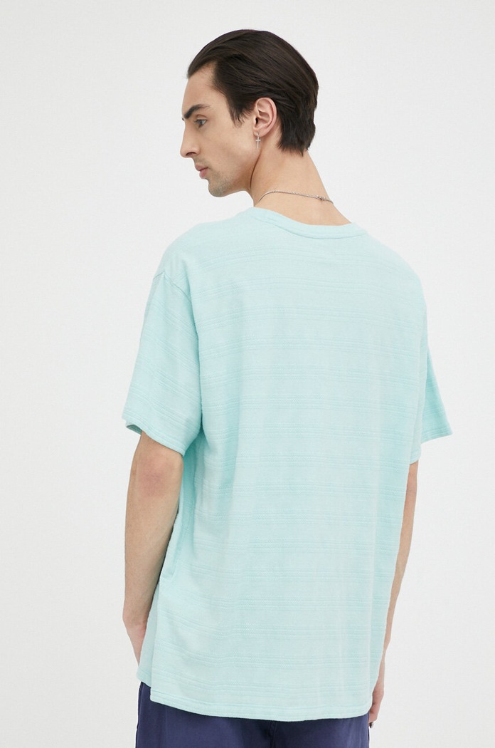 Odjeća Pamučna majica Levi's A0637.0052 tirkizna
