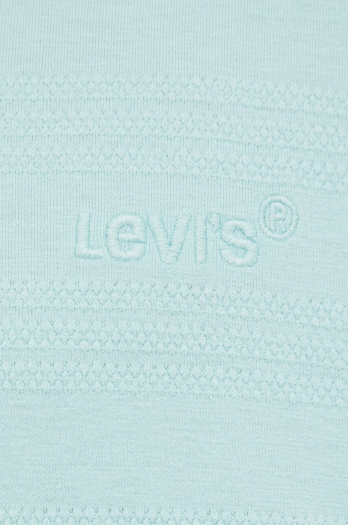 Pamučna majica Levi's A0637.0052 tirkizna