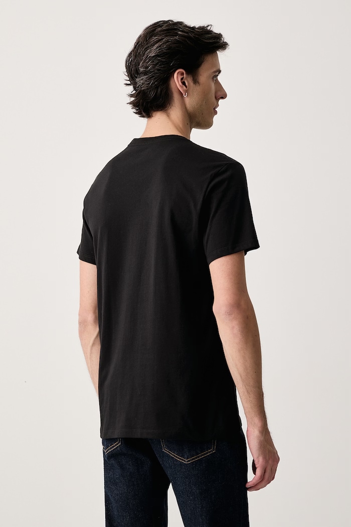 Βαμβακερό μπλουζάκι Levi's 2-pack Levi's μαύρο 79681.0040