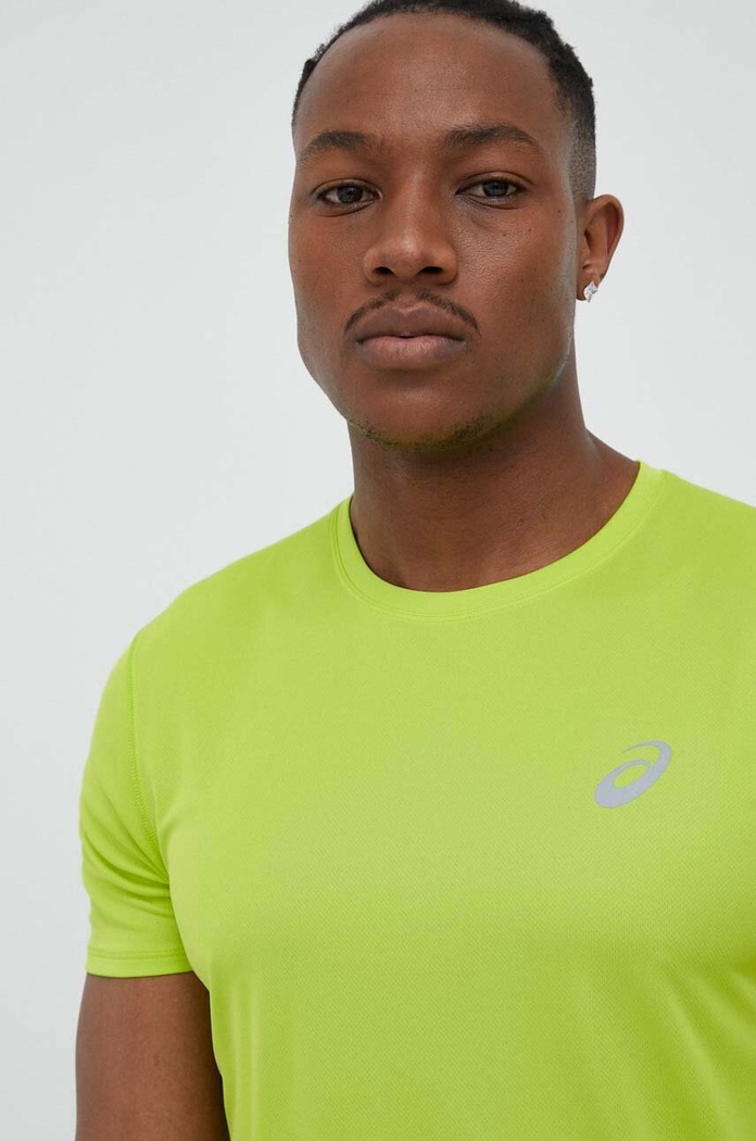 Asics tricou de alergare Core verde 2011C341.302