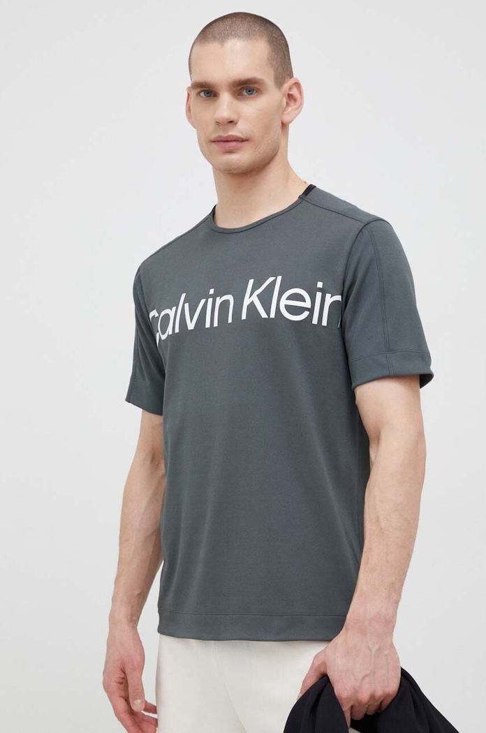 Calvin Klein Performance t-shirt treningowy Effect regular szary 00GMS3K102