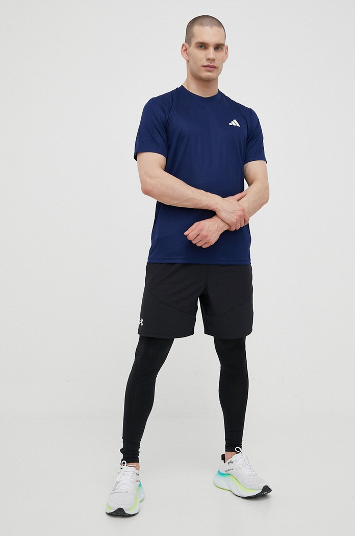 adidas Performance T-shirt treningowy Train Essentials IC7429 granatowy SS23