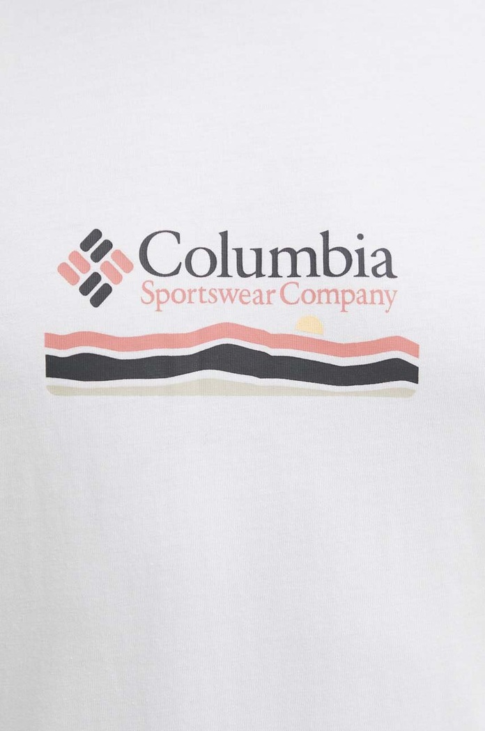 Columbia pamut póló Explorers Canyon 2036451 fehér