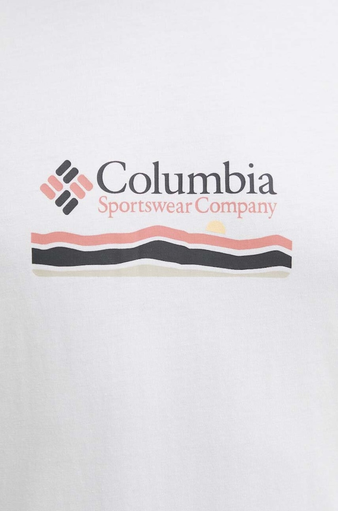 Columbia pamut póló Explorers Canyon 2036451 fehér