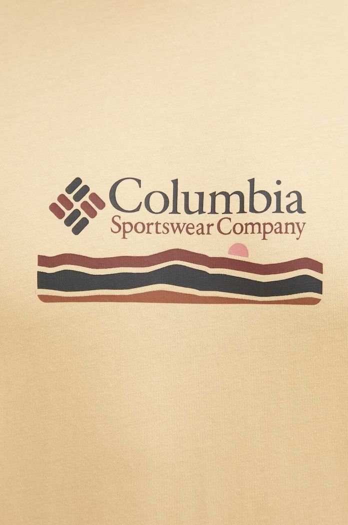 Pamučna majica Columbia Explorers Canyon 2036451 zlatna