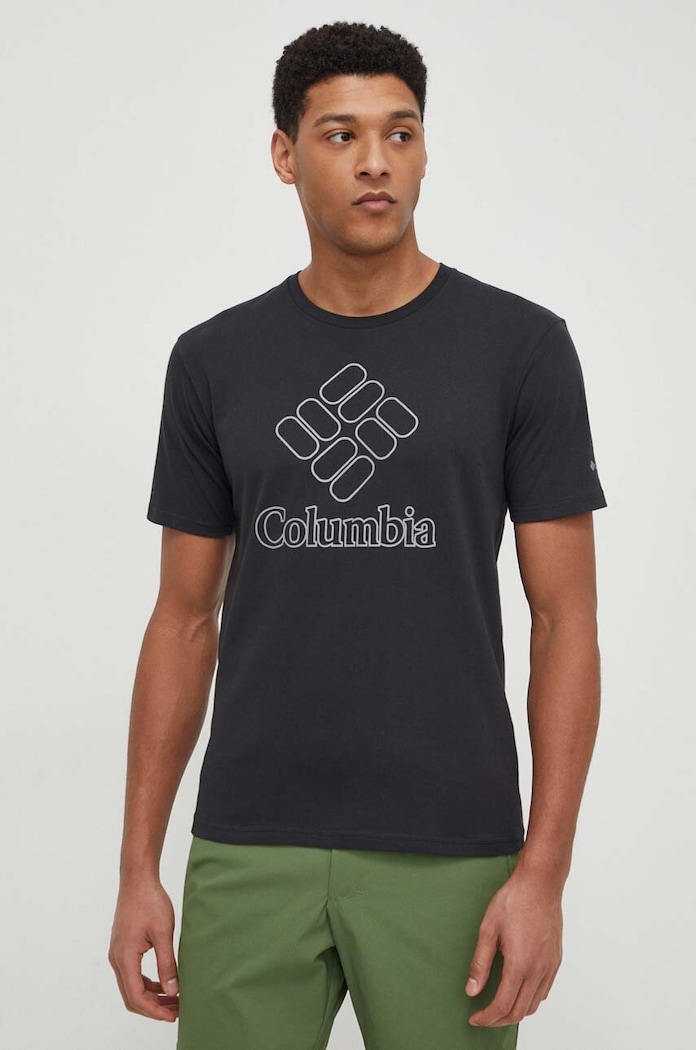 Columbia t-shirt sportowy Pacific Crossing II Pacific Crossing II czarny 2036472