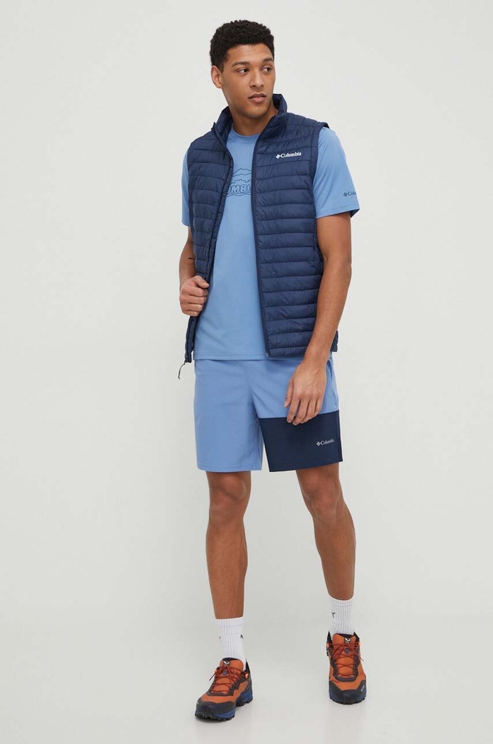 Спортна тениска Columbia Legend Trail 2036533 син SS24