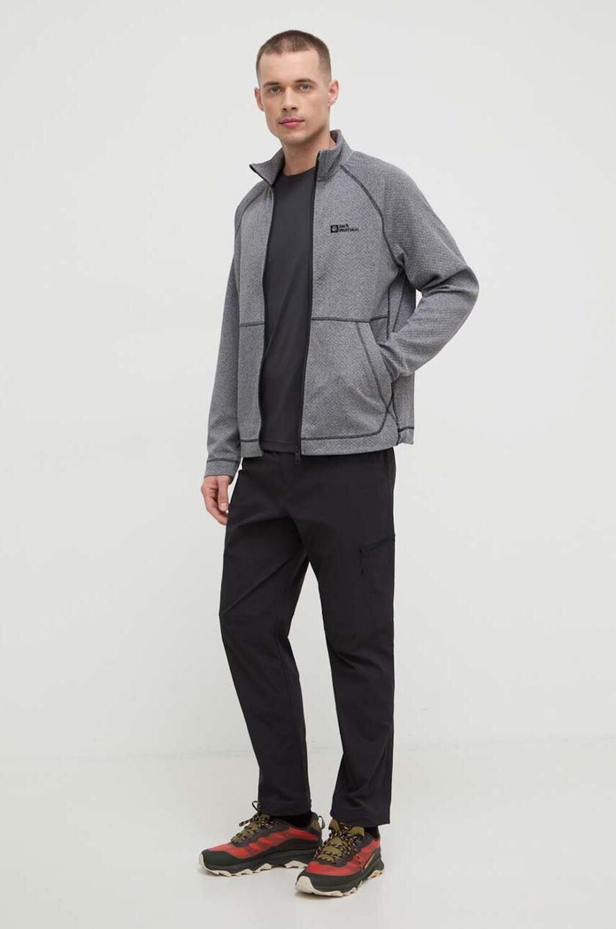 Αθλητικό μπλουζάκι Jack Wolfskin 10 1807072 μαύρο SS24