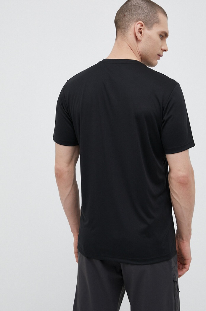 Jack Wolfskin tricou sport Tech 1807072 negru SS24