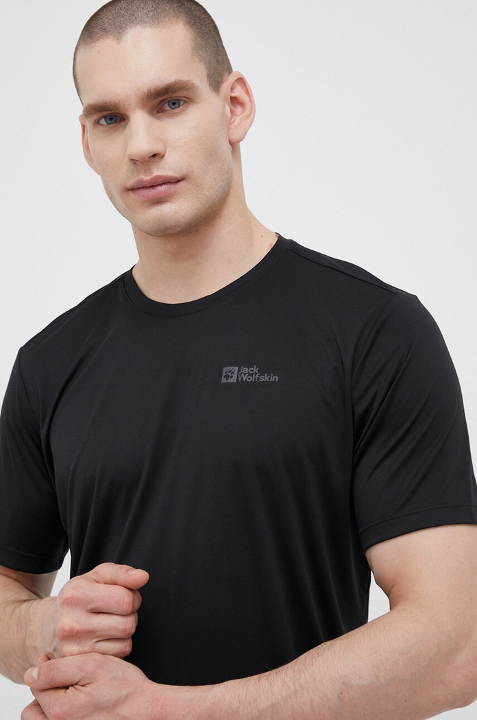 Îmbrăcăminte Jack Wolfskin tricou sport Tech 1807072 negru