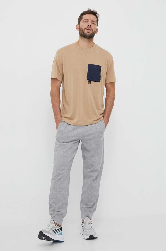 Μπλουζάκι Jack Wolfskin 1809311 μπεζ SS23