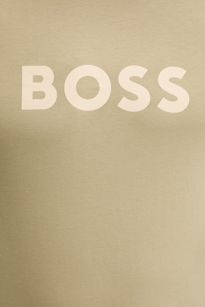 BOSS męski bawełniany T-Shirt RN zielony 50491706