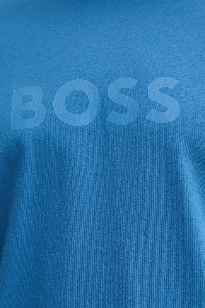 BOSS Ανδρικό βαμβακερό T-Shirt RN μπλε 50491706