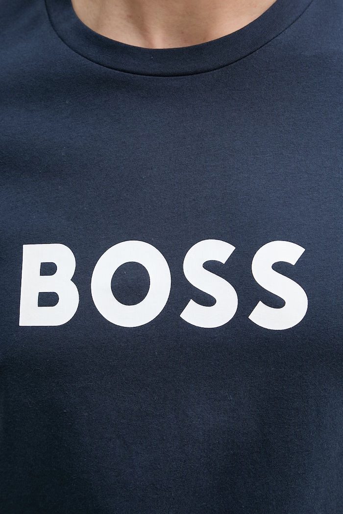 BOSS bărbătesc din bumbac T-Shirt RN 50491706 bleumarin
