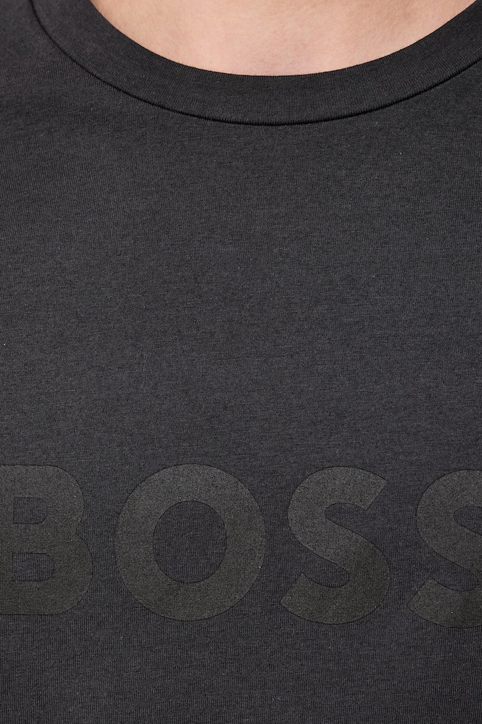Pánsky bavlnený T-Shirt RN BOSS sivá 50491706