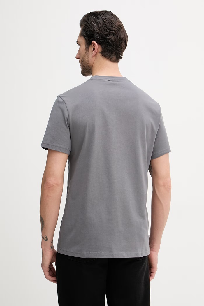 Îmbrăcăminte BOSS T-Shirt RN bărbătesc din bumbac 50491706 gri