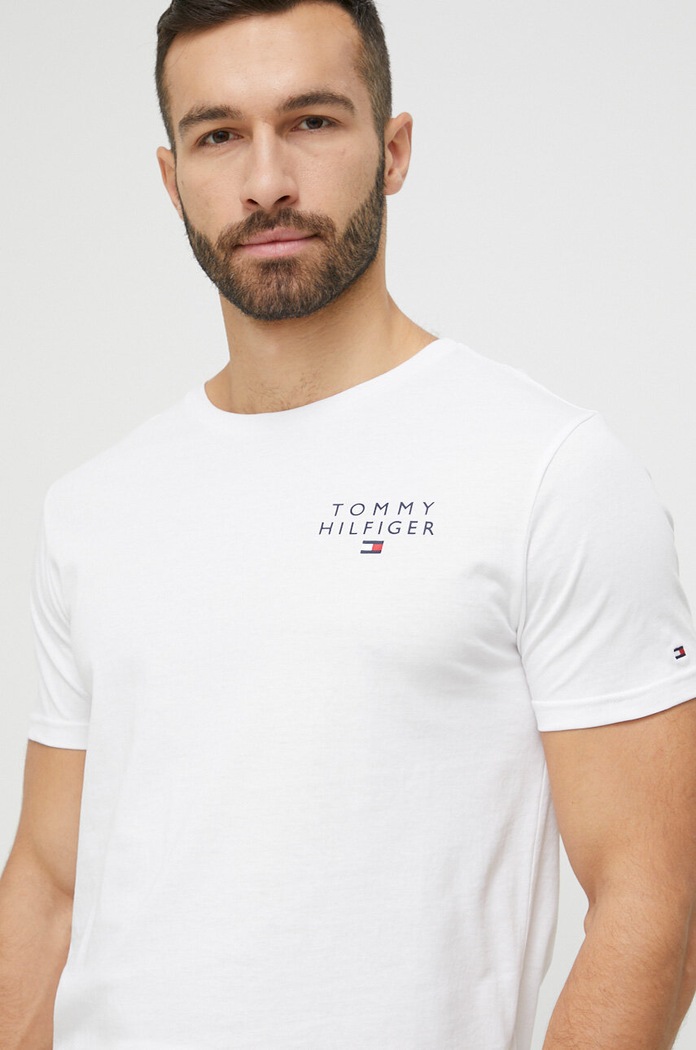 Tommy Hilfiger t-shirt bawełniany biały UM0UM02916.PPYX