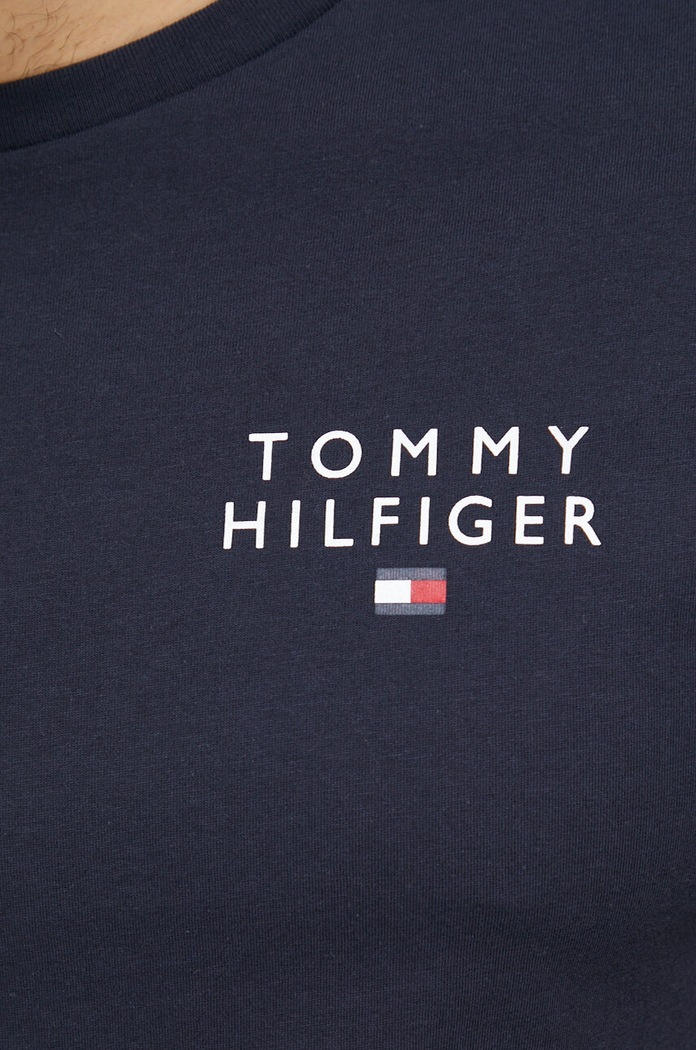 Tommy Hilfiger tricou din bumbac UM0UM02916.PPYX bleumarin