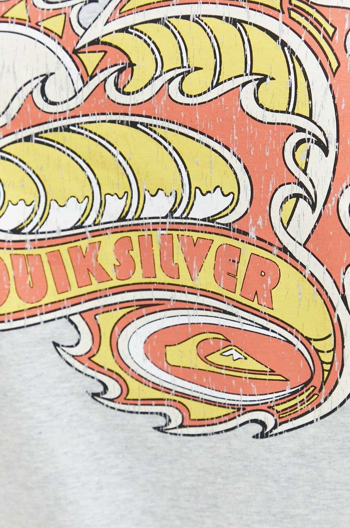 Quiksilver t-shirt bawełniany EQYZT07221 szary