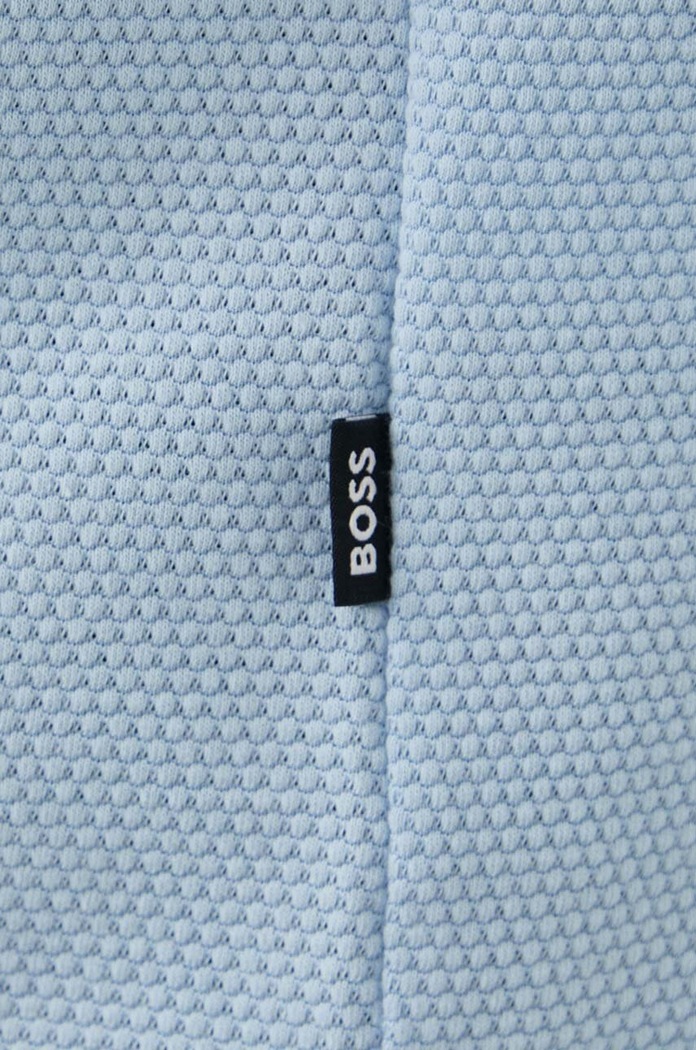 BOSS T-shirt męski z bawełną Tiburt 240 50452680 niebieski