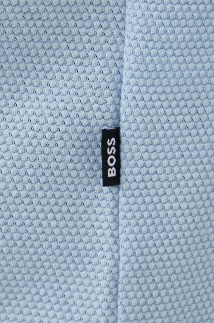 BOSS T-shirt męski z bawełną Tiburt 240 50452680 niebieski