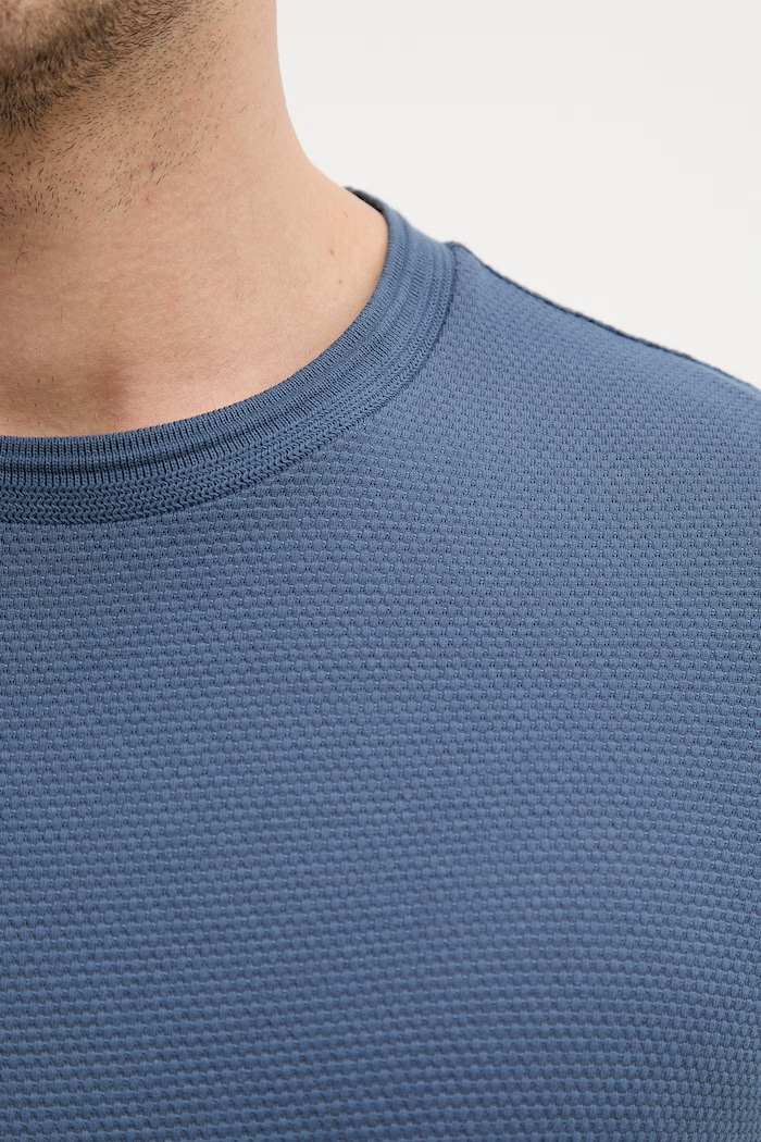 BOSS tricou bărbătesc cu bumbac Tiburt 240 50452680 bleumarin