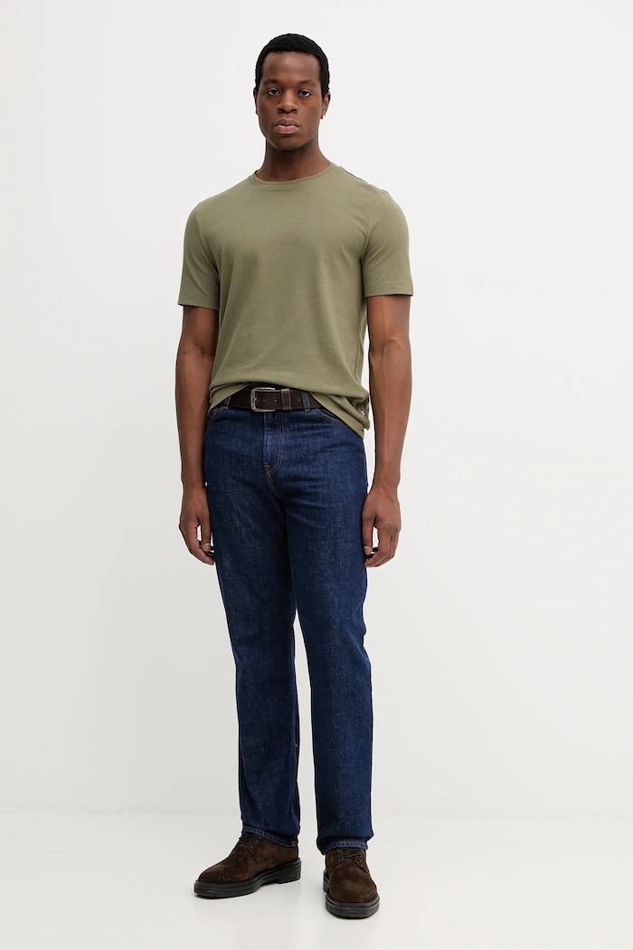 BOSS tricou bărbătesc cu bumbac Tiburt 240 50452680 verde AA00