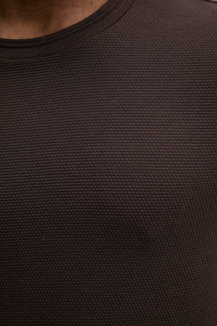 BOSS tricou bărbați cu bumbac Tiburt 240 50452680 maro