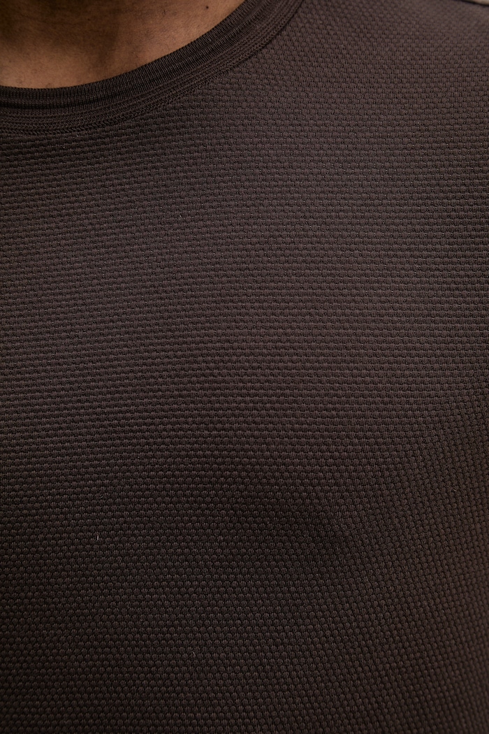 BOSS tricou bărbați cu bumbac Tiburt 240 50452680 maro