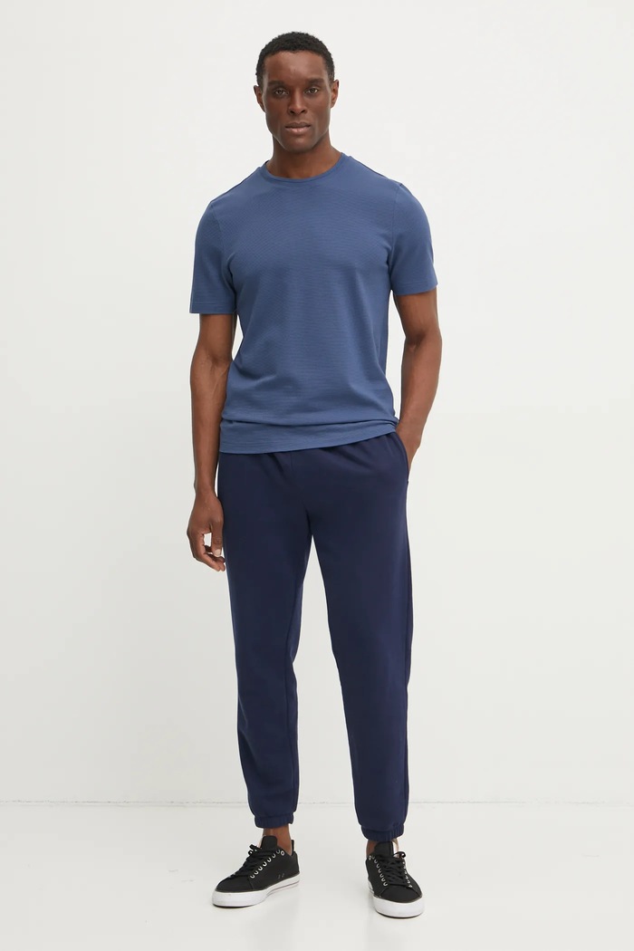 BOSS tricou bărbați cu bumbac Tiburt 240 50452680 albastru AA00