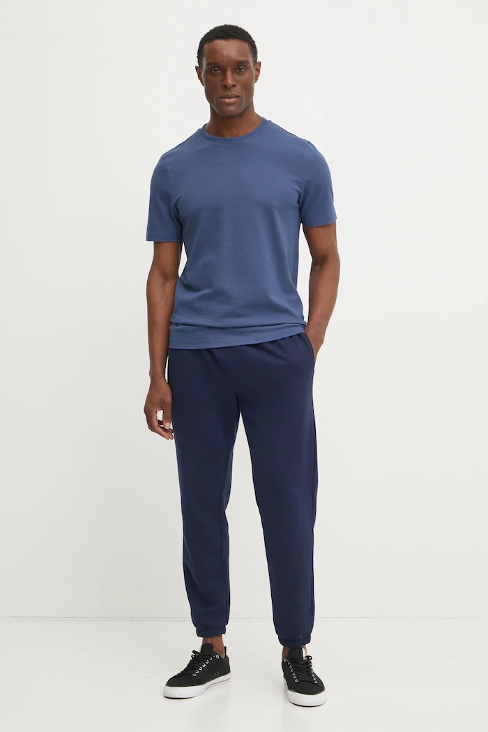 BOSS tricou bărbați cu bumbac Tiburt 240 50452680 albastru AA00