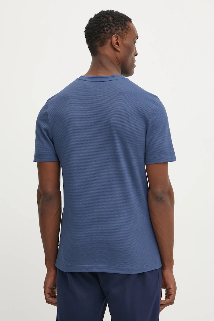 Îmbrăcăminte BOSS tricou bărbați cu bumbac Tiburt 240 50452680 albastru