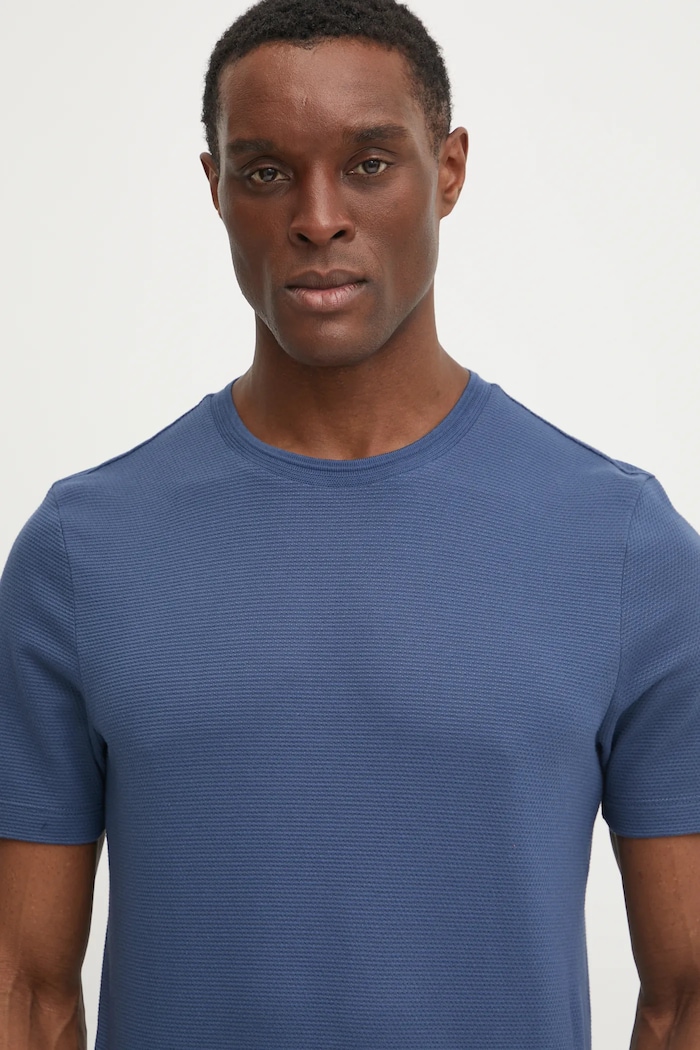 BOSS tricou bărbați cu bumbac Tiburt 240 albastru 50452680