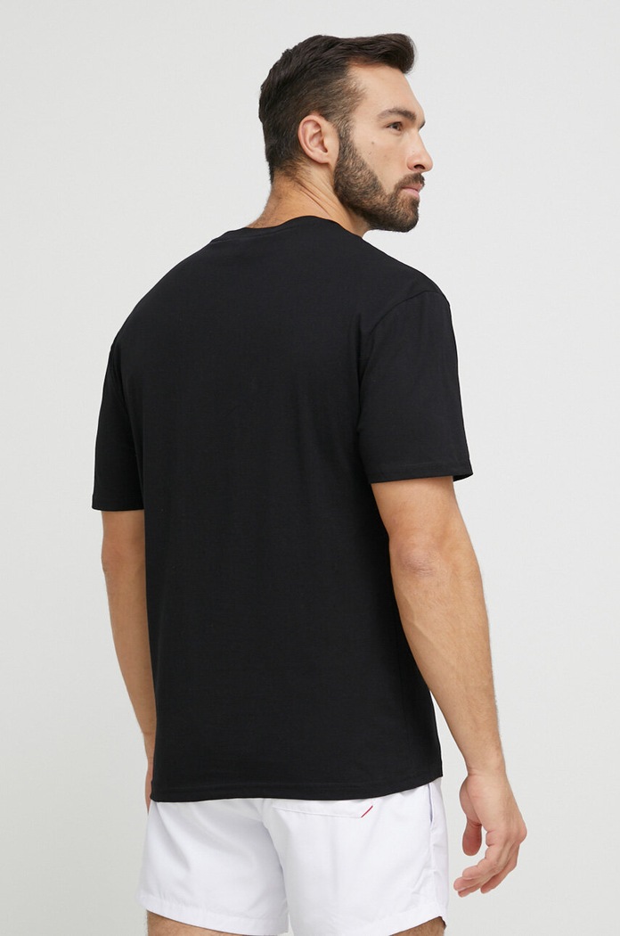 Odzież HUGO t-shirt plażowy T-SHIRT RN RELAXED 50493727 czarny