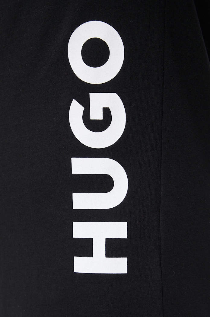 HUGO t-shirt plażowy T-SHIRT RN RELAXED 50493727 czarny