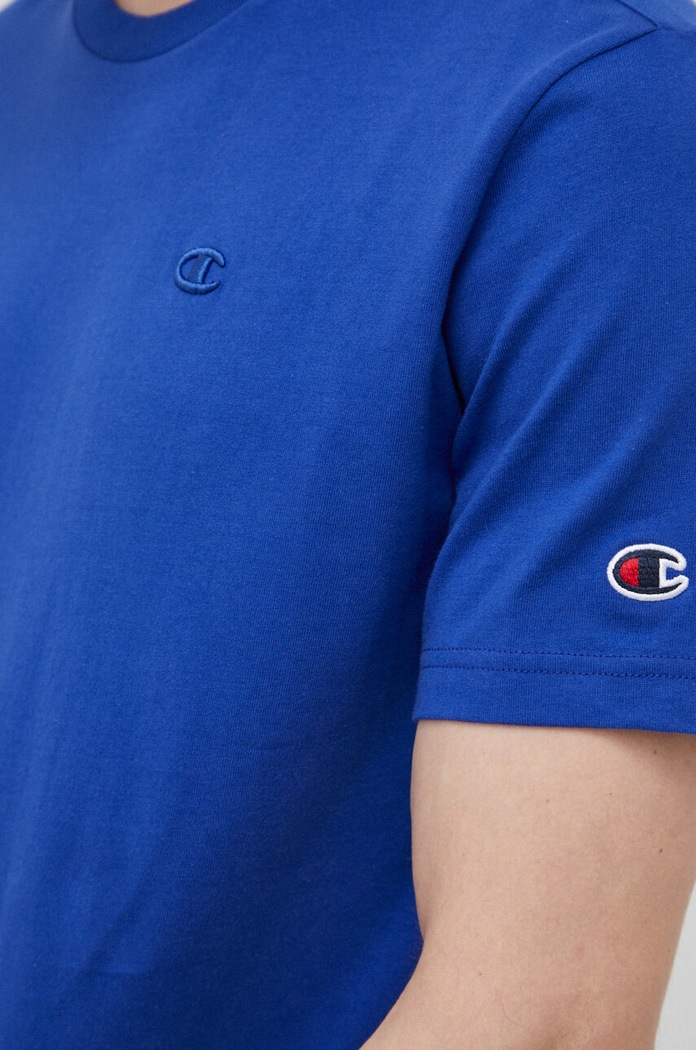 Tricou din bumbac Champion albastru 218496
